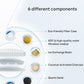 6 different components to wireless cat water fountain filter water effectively