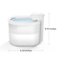 YSJ, 6PCS YSJ, dimensions of the water bowl, wireless cat water fountain, height: 8.19in, width:6.34in