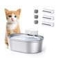 UAHPET 2025 Upgrade Visible Stainless Steel Cat Water Fountain Pro