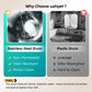 UAHPET Stainless Steel Self-Cleaning Cat Litter Box